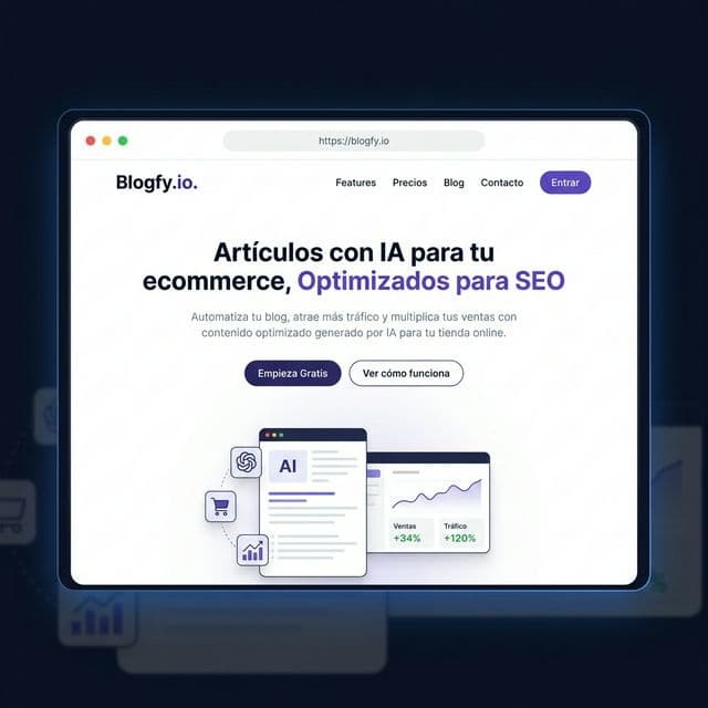 Blogfy.io - Artículos con IA para ecommerce