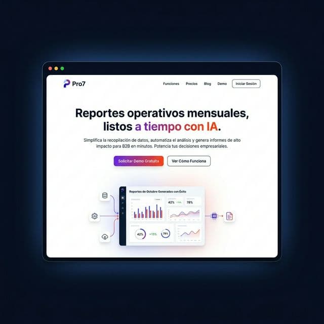Pro7.io - Reportes Operativos con IA